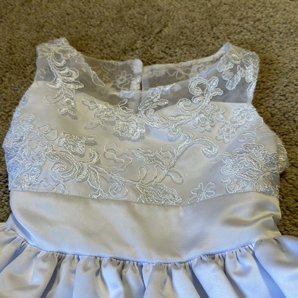 Bonnie Jean Sleeveless Flare first Communion Dress Size 7 - Picture 4 of 8